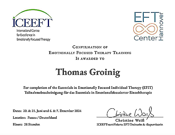 Einzeltherapie - Psychotherapie - Thomas Groinig Einzeltherapie - Psychotherapie - Thomas Groinig